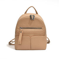 Mochila urbana sencilla de PU a juego para uso diario, mochila para mujer - details 8