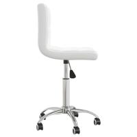 vidaXL Silla de oficina giratoria de cuero sintético blanco - details 3