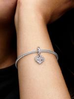 Pandora - Charm Colgante Corazón y Mamá - Plata de Lei - details 0