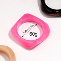 Pulseras De Resina Acrílica Irregular Bohemia Para Mujer Pulseras Geométricas De Charms Couplaje Joyería Regalo - details 0