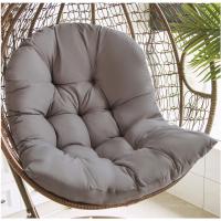 Cojín para Silla, Cojín para Silla de Ratán, Cojines para Silla Relax para Columbio de Cesta Colgante, Cojines para Asiento de Cesta para Interior, Exterior, 80x120 cm, Gris - details 1