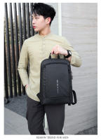 Mochila Impermeable Para Hombres Ultra Ligera Estilo Clásico Con Capa De Computadora De 15.6' Mochila De Hombro Suave Material Nylon Con Costuras Embossing - details 13
