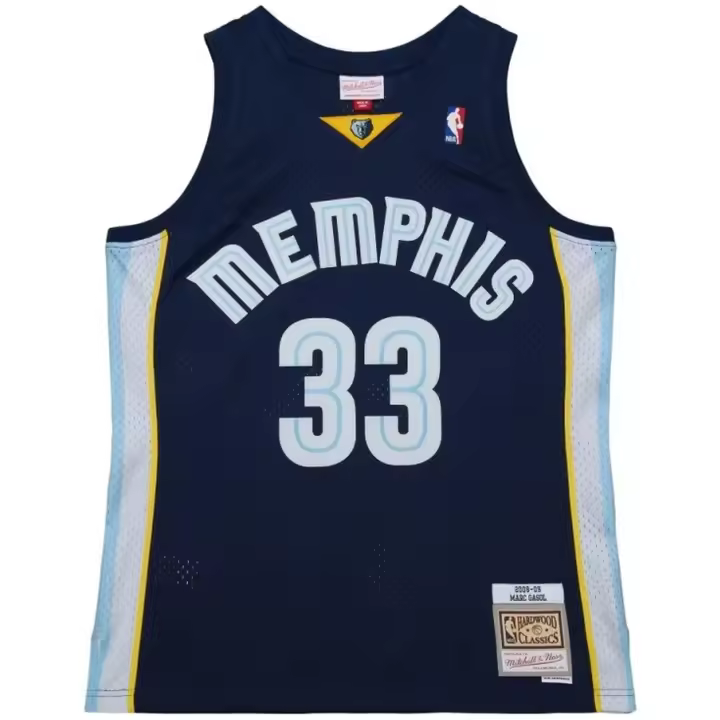 Camiseta de Baloncesto Mitchell & Ness Marc Gasol Memphis Grizzlies 2008-09 para hombre en color azul - 1