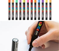 Juego De 16 Marcadores UNI POSCA De Japón Para Dibujo Y Pintura Acrílica Marcadores Permanentes Impermeables Para Niños Suministros De Arte PC-3M/1M/5M - details 10