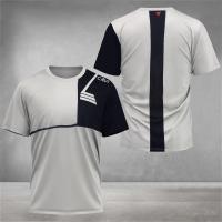 Camiseta De Deporte Para Hombres Secado Rápido Moda Casual Callejera Manga Corta Transpirable Para Senderismo Y Correr - details 4