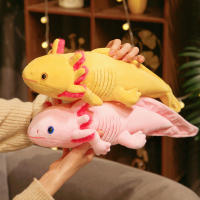 Muñeco De Peluche De Salamandra De 45cm Simulación De Dinosaurio Ambystoma Muñeco De Peluche Kawaii Axolotl Regalo Para Niños - details 9