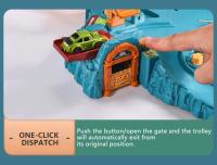 Juguete Interactivo De Dinosaurio Para Niños Coche De Ferrocarril Eléctrico Con Parking Y Aventura Juego De Construcción Mecánico Para Cerebro - details 4