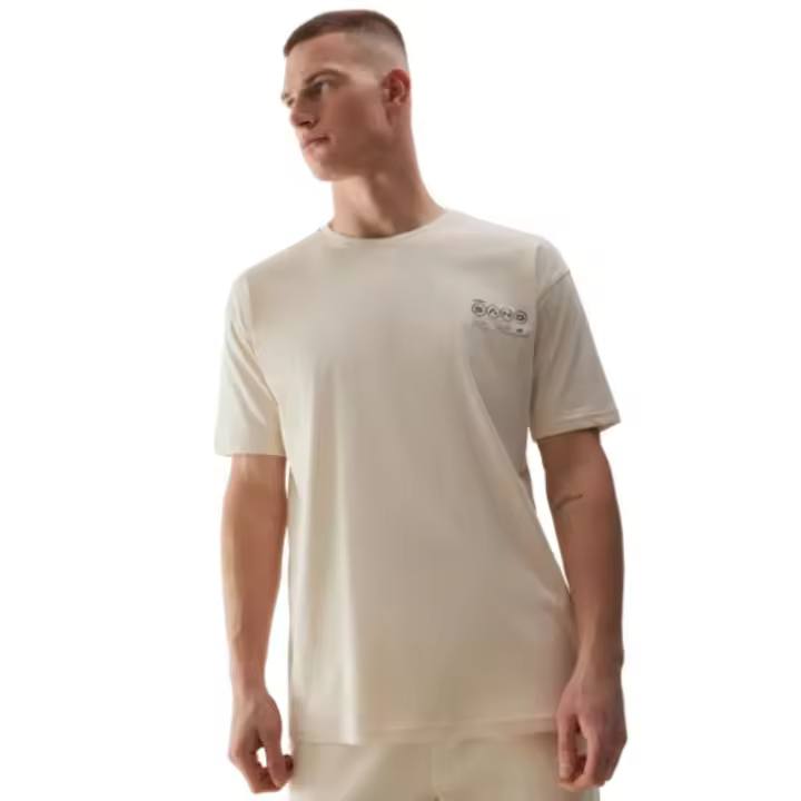 CAMISETA OVERSIZE DE ALGODÓN PARA HOMBRE 4F - BEIGE TTSHM1286 - 1