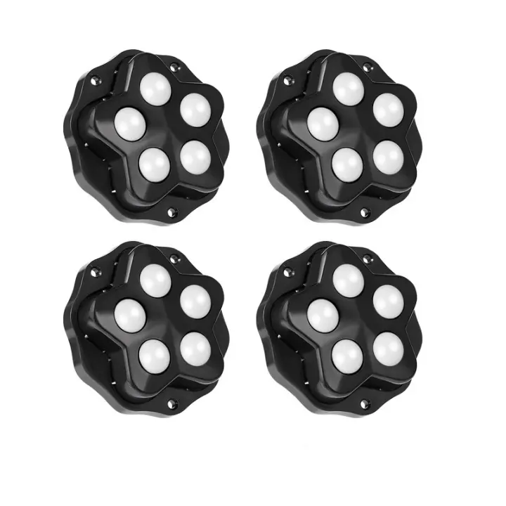 4Pcs Rodillos De Rueda Universal Mudo Adhesivo Tipo Mute 200Kg 5 Bolas De Muebles Acero Inoxidable Rotación 360° - 1
