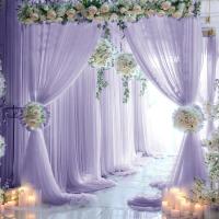 Cortinas De Boda Elegantes Y Nobles (150x300cm) Hexagonales Para Decoración De Eventos Y Fiestas Material De Poliéster Translúcido - details 10
