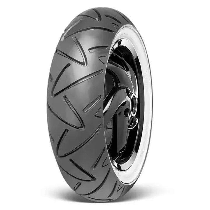 Continental Neumático Delantero/trasero De Scooter Contitwist Whitewall Reinforced 58p Tl - 1