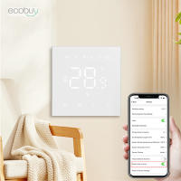 Termostato De Calentamiento Wifi Tuya Para Suelo Calentado Digital Regulador De Temperatura Alexa Google Home 220V 16A Color Blanco Y Negro - details 3