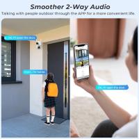 Cámara de vigilancia exterior con doble lente y pantalla dual, wifi, 4K HD, 8MP, PTZ, cámara de seguridad IP CCTV con visión nocturna a color, aplicación ICSEE - details 11