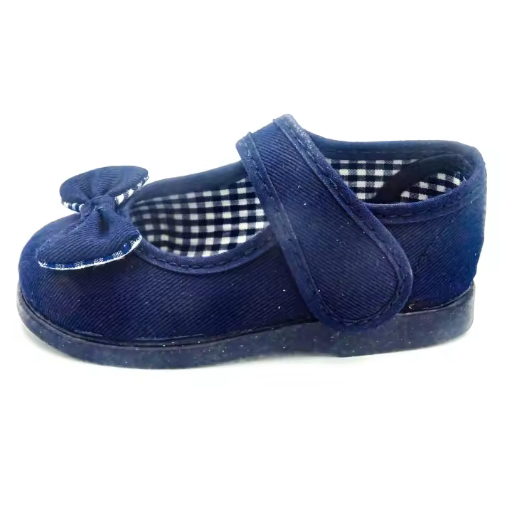 Mercedita De Niña Con Lazo Zapatero Y Suela De Goma - 1