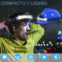 Linterna Frontal LED XPG+COB Con Batería Integrada Multi-función Recargable Por USB 6 Modos Torcha Frontal Para Camping Y Actividades Al Aire Libre - details 6