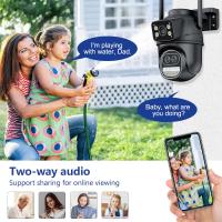 Cámara IP ICsee 8K 16MP Exterior WiFi Sin Cable Con Seguimiento Automático Protección De Seguridad PTZ CCTV Vigilancia De Video Lente Cuatro - details 8