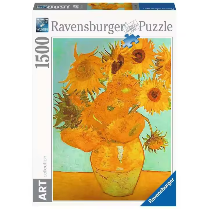 Ravensburger - Los girasoles. Van Gogh. Puzle de 1500 piezas - 1