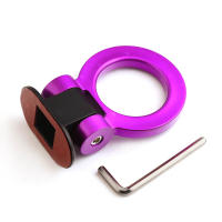 Adornos De Gancho De Remolque Para Coche Simulación De Anillo De Carreras Decoración De Estilo De Automóvil Anterior Y Posterior JDM RACING ABS Plástico Rojo Azul Morado Oro Negro Y Plateado - details 22