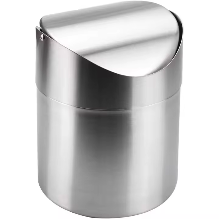 Pequeño cubo de basura interior para escritura,(12*12*16,5 cm,) - 1