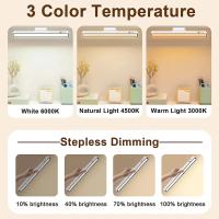 Lámpara De Escritorio LED Recargable Con Imán Y Control Remoto Luz Nocturna Dimmer Continuo Para Dormitorio Armario - details 3