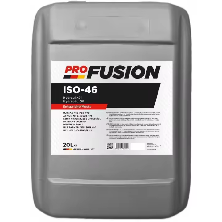 ProFusion Aceite Hidráulico ISO 46 HLP Maquinaria Camiones Hydro 20L - 1