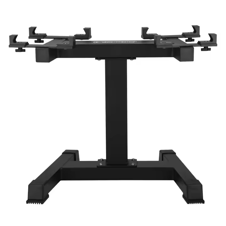 Fitness Tech Soporte Mancuernas Ajustables Estantes de almacenamiento de pesas libres - 1