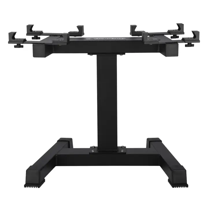 Fitness Tech Soporte Mancuernas Ajustables Estantes de almacenamiento de pesas libres - 1