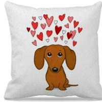 Funda De Cojín De Perro Dachshund Cartoon Para Decoración Del Salón Y Oficina Funda De Cojín De Sofa De Poliéster 100% - details 5