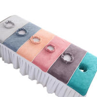 Mesa De Masaje SPA De Belleza Gruesa 40x80cm Con Agujero Toalla Para Rostro Espesada Bandana De Cama JETTING Tela De Terry - details 5