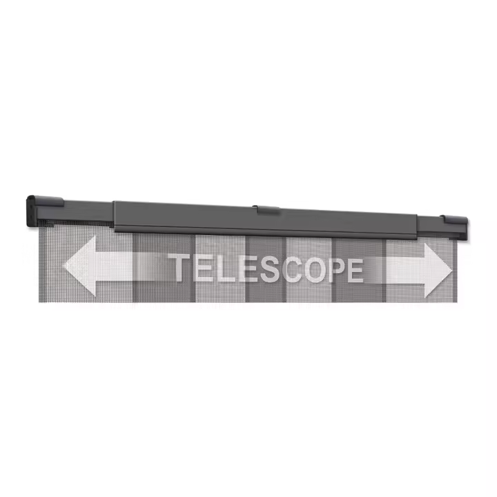 mosquitera cortina telescopica antracita ancho telescópico de 105 a 130x250cm - 1