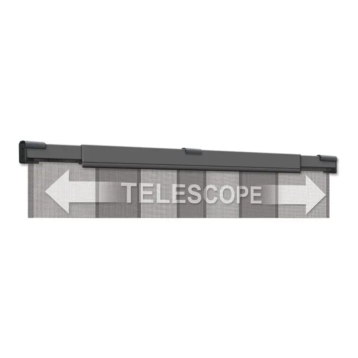 mosquitera cortina telescopica antracita ancho telescópico de 105 a 130x250cm - 1