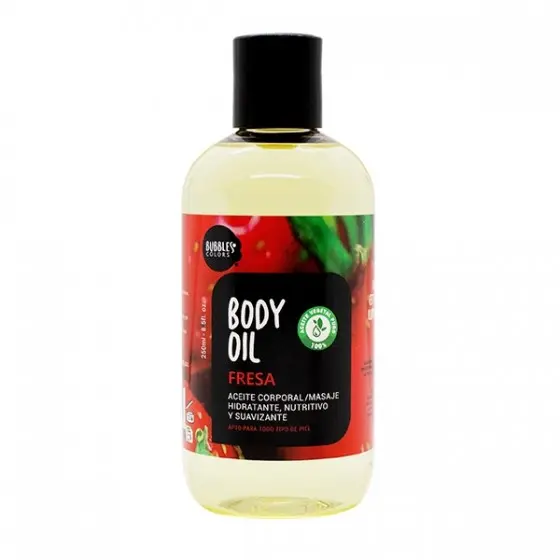 Aceites corporales estimulantes que nutren, suavizan e iluminan la piel 250ml - Bubbles & Colors - Aceites ideales para masajes por su textura suave y ligera de intensas fragancias frutales, floral y herbal. - 1