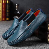 Zapatos De Cuero Para Hombre Moda Lujo 2024 Casuales Slip on Formal Mocasines Italianos Negros Zapatos Para Conducir Y Zapatillas - details 9