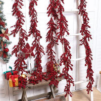 1pc Simulación De Uva De Navidad Para Decoración De Fiesta Y Hogar Arreglo Floral Colgante De Valla Estilo Navideño - details 0