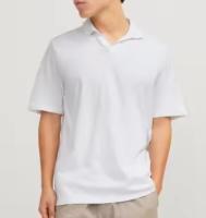 JACK & JONES Polo liso para hombre | 12246712 Crockery - details 1