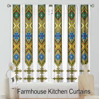 Cortinas Modernas De Lujo Eritrea/Etiopía 2024 Diseño Saba Y Telet Cortina Con Gancho Para Sala De Estar 2 Piezas Translúcida 40%-60% - details 3