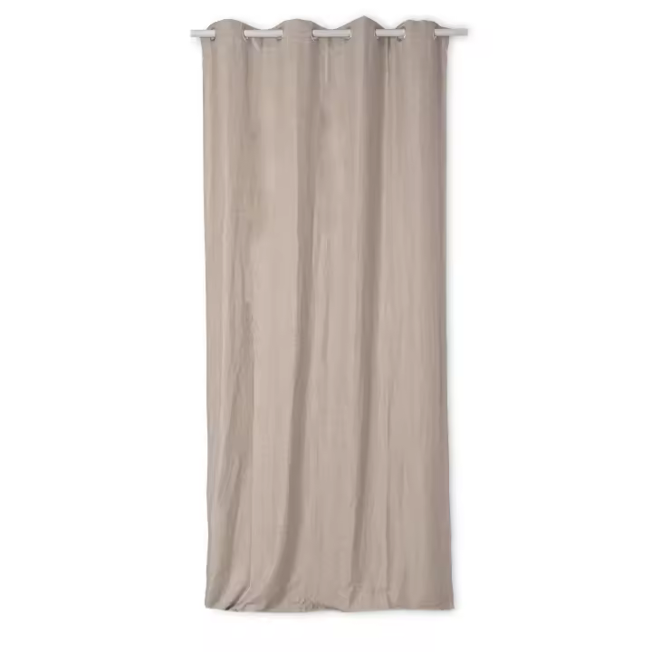 Happyfriday- Basic Cortina lino 140x280 cm Natural, Cortinas lino 70% Viscosa 30% Lino, calidad de , Fabricado en España - 1