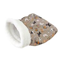 Bolsa De Dormir Para Mascotas De Invierno Cozy Con Tunnel Para Gatos Y Perros Algodón Transpirable Y Cómodo Juguete Para Perros Y Gatos - details 2