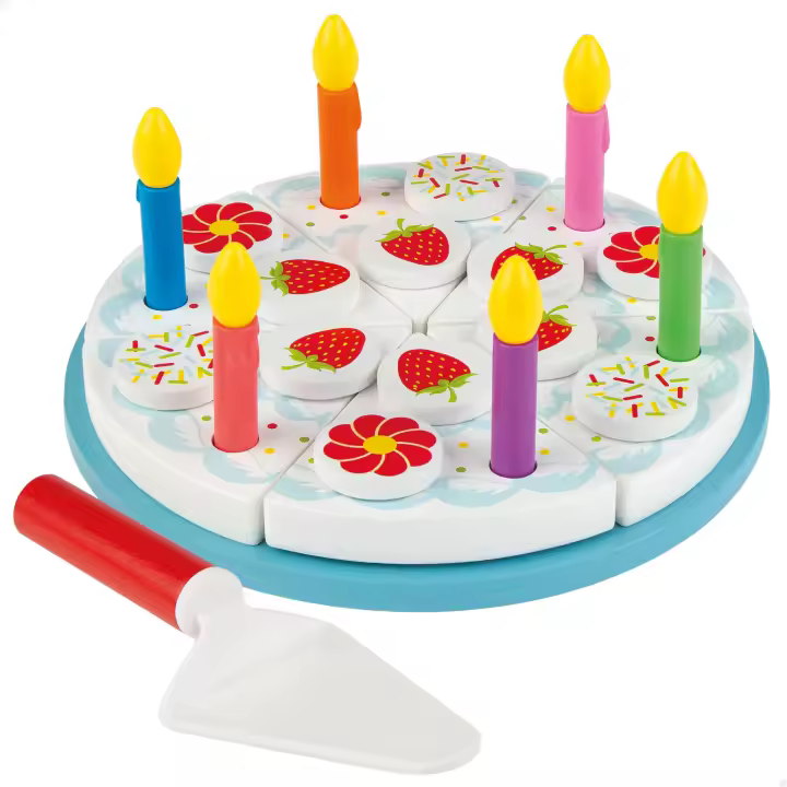 WOOMAX Tarta de cumpleaños de madera - 1