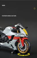 Modelo De Motocicleta Yamaha YZF-R1M a Escala 1/12 En Aleación De Zinc Simulación De Metal Para Colección Y Decoración Juguete Para Niños Regalo Azul Blanco Negro - details 4