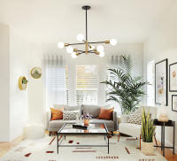Iluminación De Techo Pendente Nórdica Americana Con Varios Barros Para Comedor Y Sala De Estar Lámpara Colgante De Ceilings - details 8