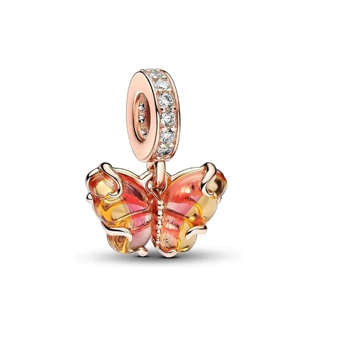 Pandora Moments-Collar bicolor con encircular cúbica transparente, Comes con embalaje de Caja de Joint original. - 1