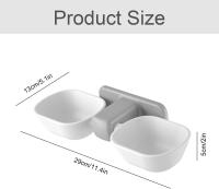 Comedero Cuenco Mascotas - Doble Comida Montaje en Decoración con Soporte Elevado, Comida Perros Gatos Reduce El Dolor, extraible - details 0