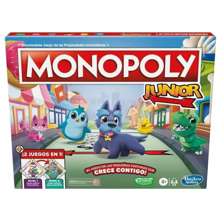 Monopoly Junior Hasbro F8562 Juguetes HASBRO - 1