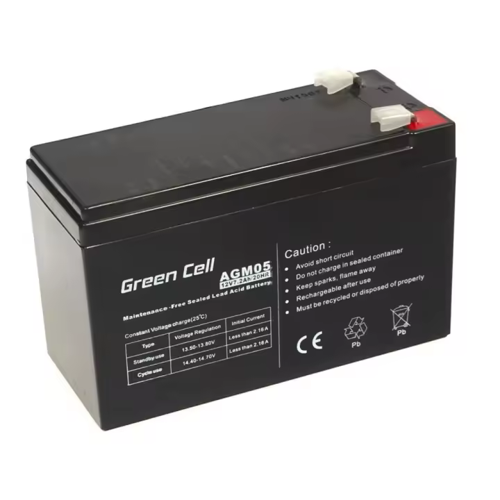 Green Cell Batería Plomo AGM VRLA 12V 7.2Ah Gel Repuesto Niños Quad - 1