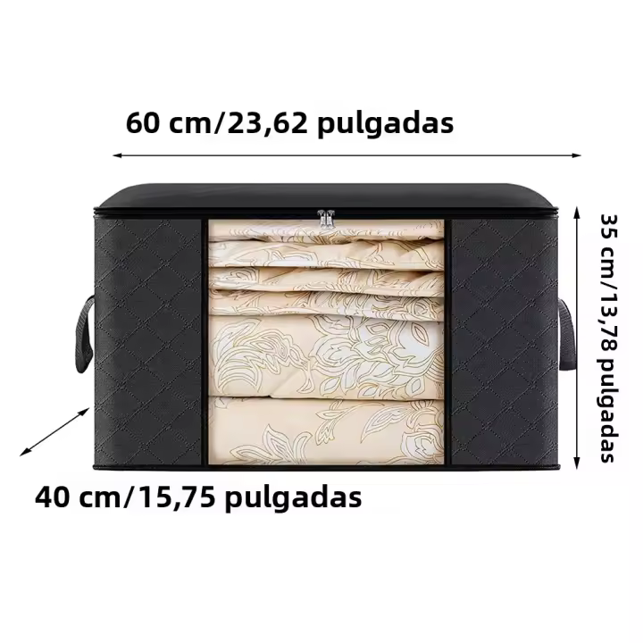 Bolsa De Almacenamiento De Ropa Grande Plegable Para Organizar El Armario Del Dormitorio Contenedores Para Manta - 1