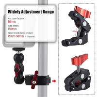 Adaptador De Doble Cabeza De Bola Super Clamp Para Cámara Y Monitor Con Base De 360° Compatible Con Tornillos De 1/4 "-20 Y 3/8 "-16 Para Video - details 6