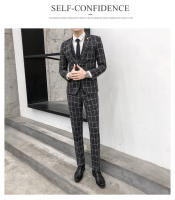 Nueva Moda Traje Tres Piezas Para Hombre Estilo Delgado Casual + Negocios Chaqueta + Pantalones Material Poliéster Adecuado Para Bodas Cuatro Estaciones - details 16