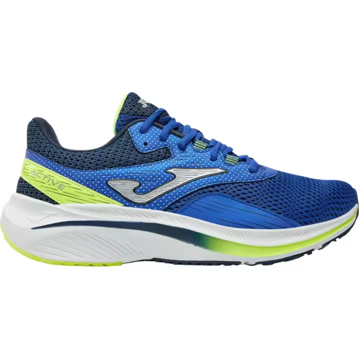 Zapatillas Joma Active 2405 Azul Royal Amarillo Fluor Ractiw2405 Running Hombre - 1