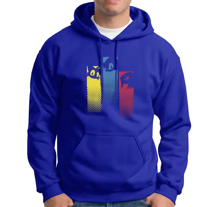 Sudadera con capucha Sonic the Hedgehog. Erizo. Robotnik. Miles. Tails. Sombra. Varios colores. Todas las tallas. - 1